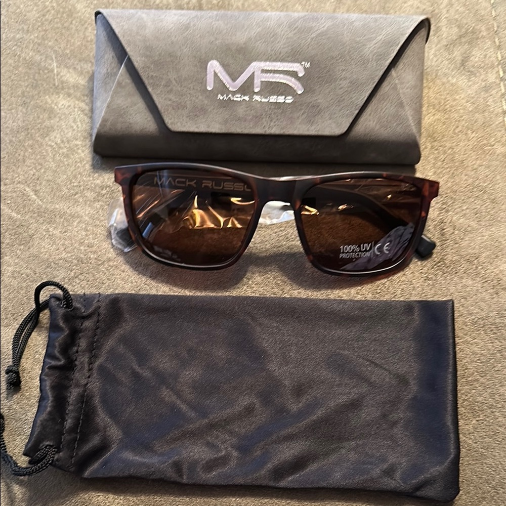 Mack Russo Brown Sunglasses NIB